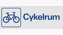 Cykelrum skylt