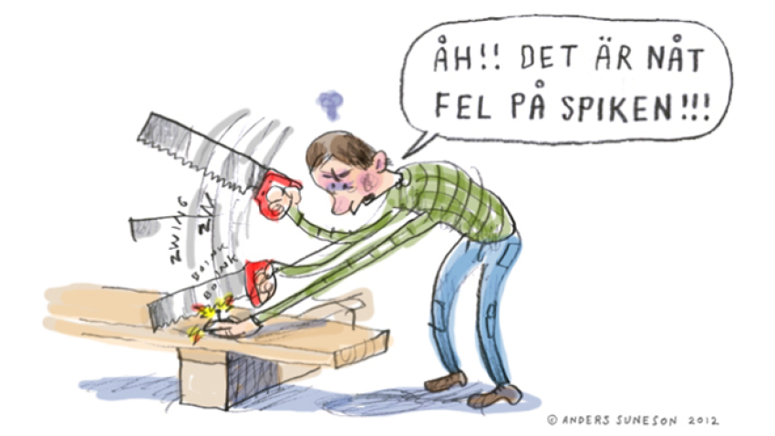 Feltillverkad spik