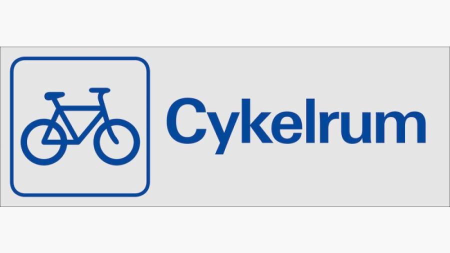 Cykelrum skylt